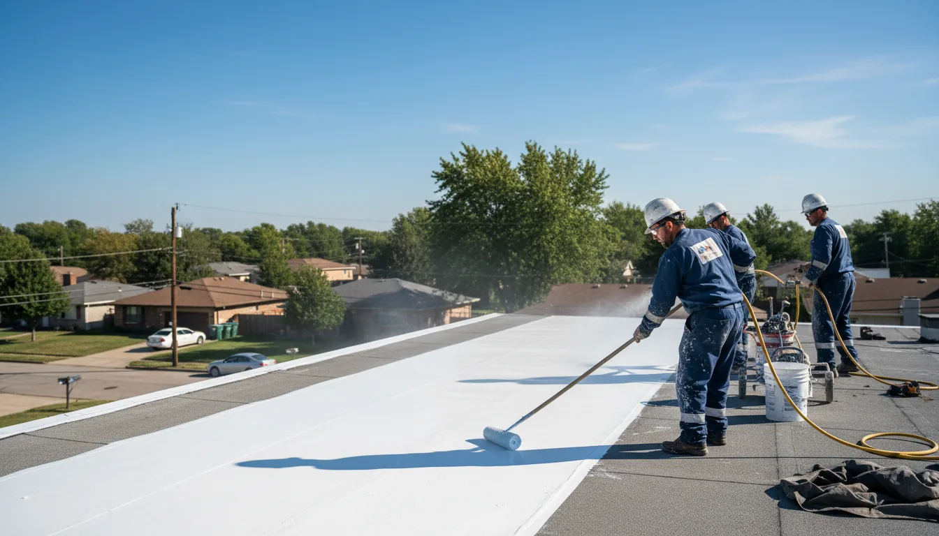 Commercial roof coating in Prairie Grove, AR near me